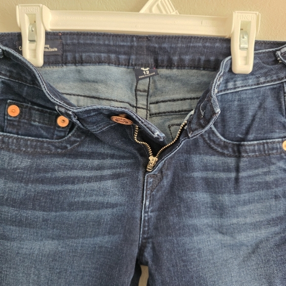 True Religion Youth Girls Casey Skinny Leg Dark Wash Denim Jeans Pants Size 12 - Picture 8 of 11